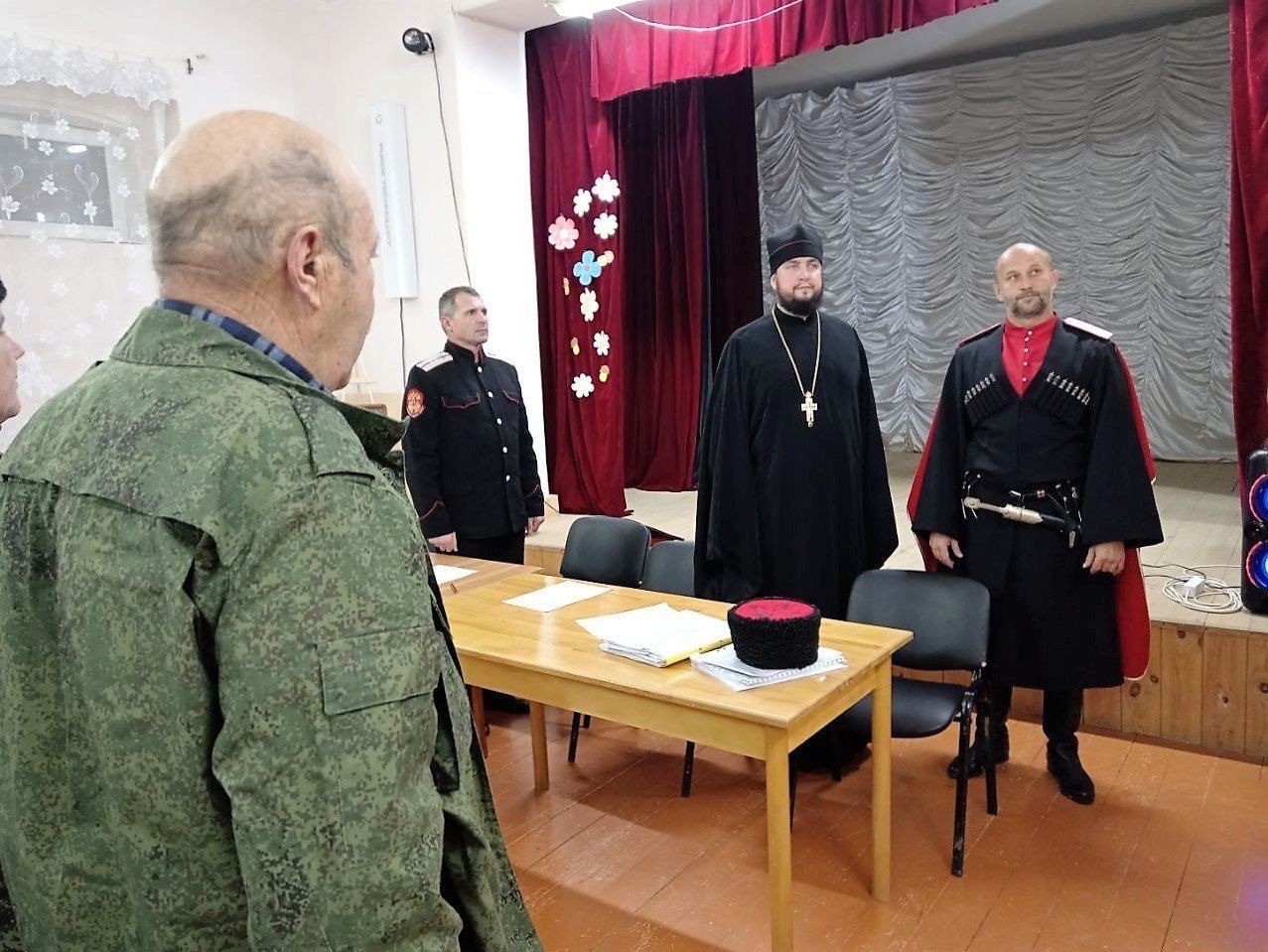 Участие в отчетно-выборном сборе казаков