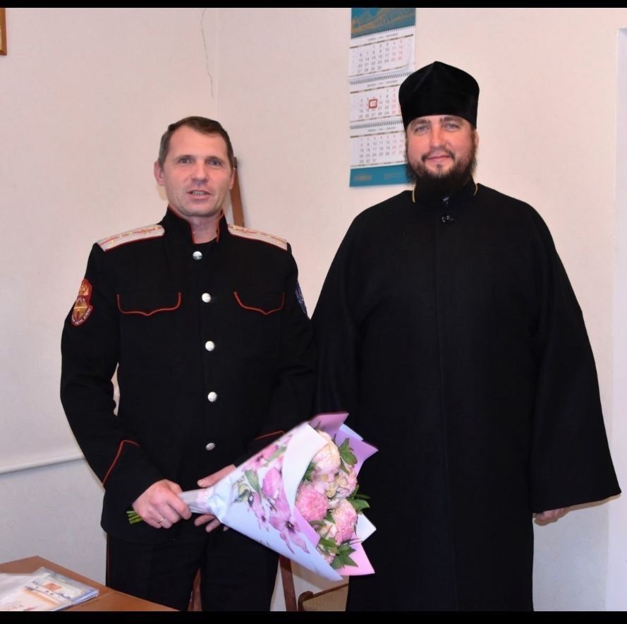 Поздравление атамана Абинского РКО с днем Небесного покровителя