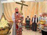 Освящение нового купола и Креста.