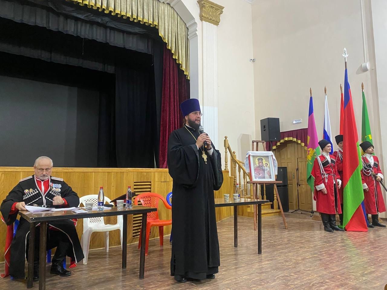 Сбор Абинского городского казачьего общества